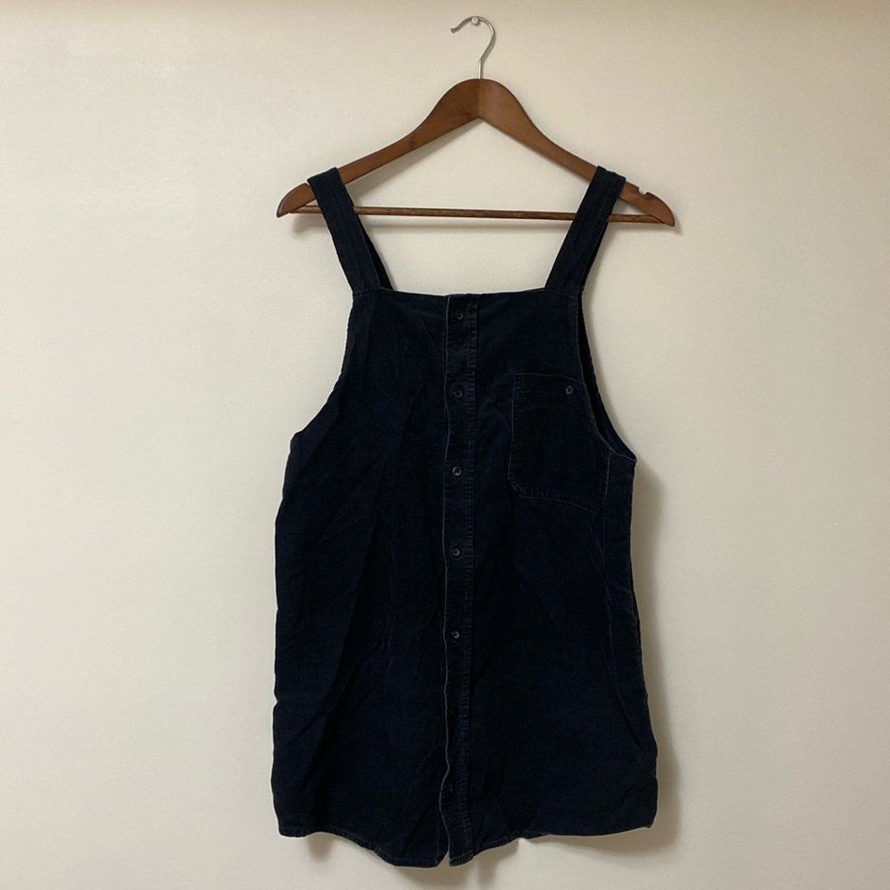 Corduroy blue garden dress